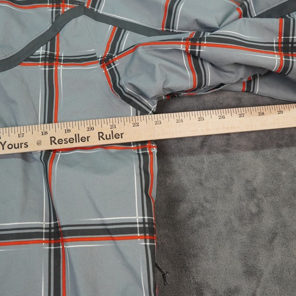 Columbia‎ Ski Jacket Mens Medium Gray Plaid Waterproof Hooded Coat Interchange - Picture 4 of 16